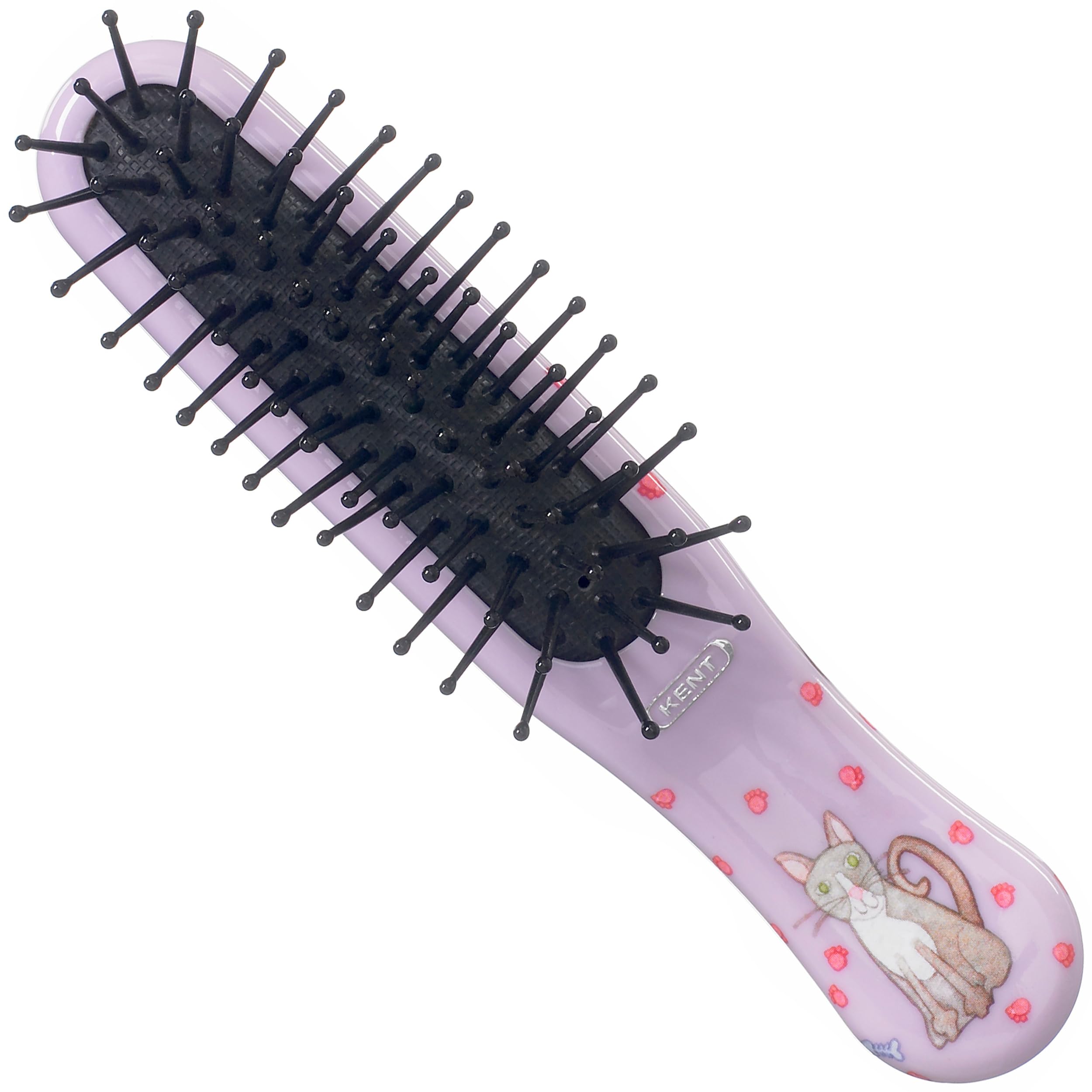 Kent ArtHedz Cats Designed Pocket Size Hairbrush