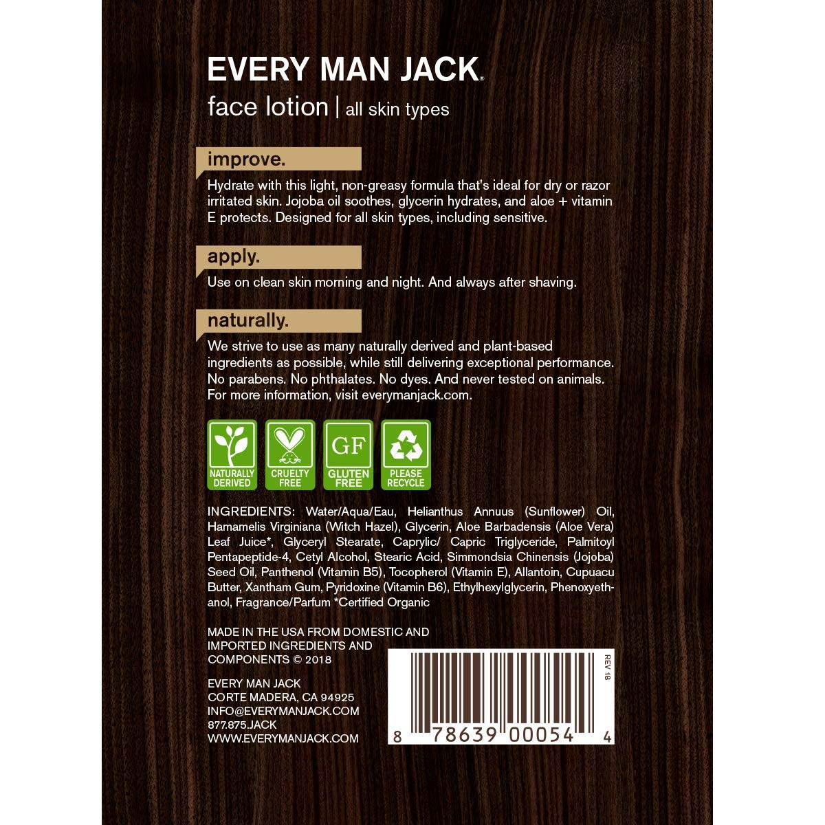 every man jack face moisturizer