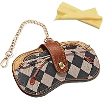 PPIOOY Soft Glasses Bag, Fall Resistant Sunglasses Bag, Equipped