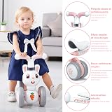 XIAPIA Baby Balance Bike 10-36 Months Safety Trike with EVA Wheels Rabbit view 4
