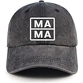 CAIBO Mama Hat for Women New Mom Gifts Adjustable Cotton Baseball Cap Gifts for Mom Hats