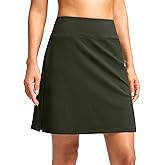 Viodia 18" Skorts for Woman with Pockets High Waisted Golf Tennis Skirts Knee Length Long Skort for Women Dressy Casual
