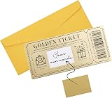 Teyomi Golden Ticket Scratch Off Cards with Envelopes Gift Set view 1