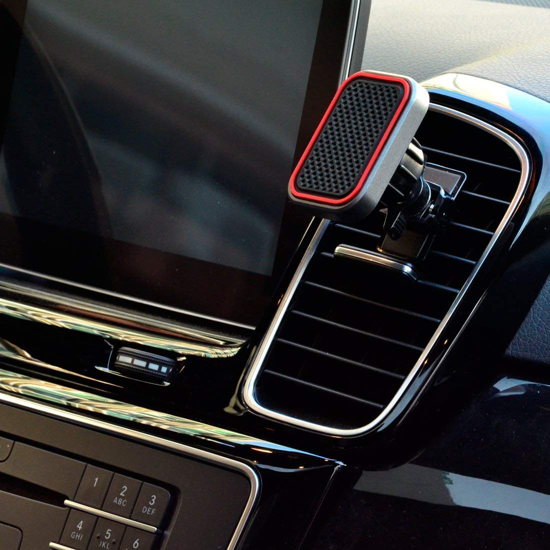 Glamore Magnetic Car Mount 360°Rotation Air Vent Car Phone Holder for iPhone X 8 Plus 7 6s SE Samsung Galaxy S5/S6/S7/S8 & other Smartphone