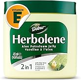 Dabur Herbolene Aloe Vera Gel Moisturizer for Skin, Daily Use - 1 Pack | Aloe Vera formula in petroleum jelly moisturizes skin with a convenient texture for daily skincare routines in a 1 pack size