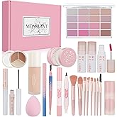 Makeup Sets For Women Full Kit Makeup Kit For Girls Teens Gift All in One Compact Pink Makeup Set