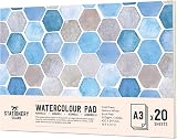 ISLAND Watercolour Paper A3 300gsm 20 Sheets Glue Bound