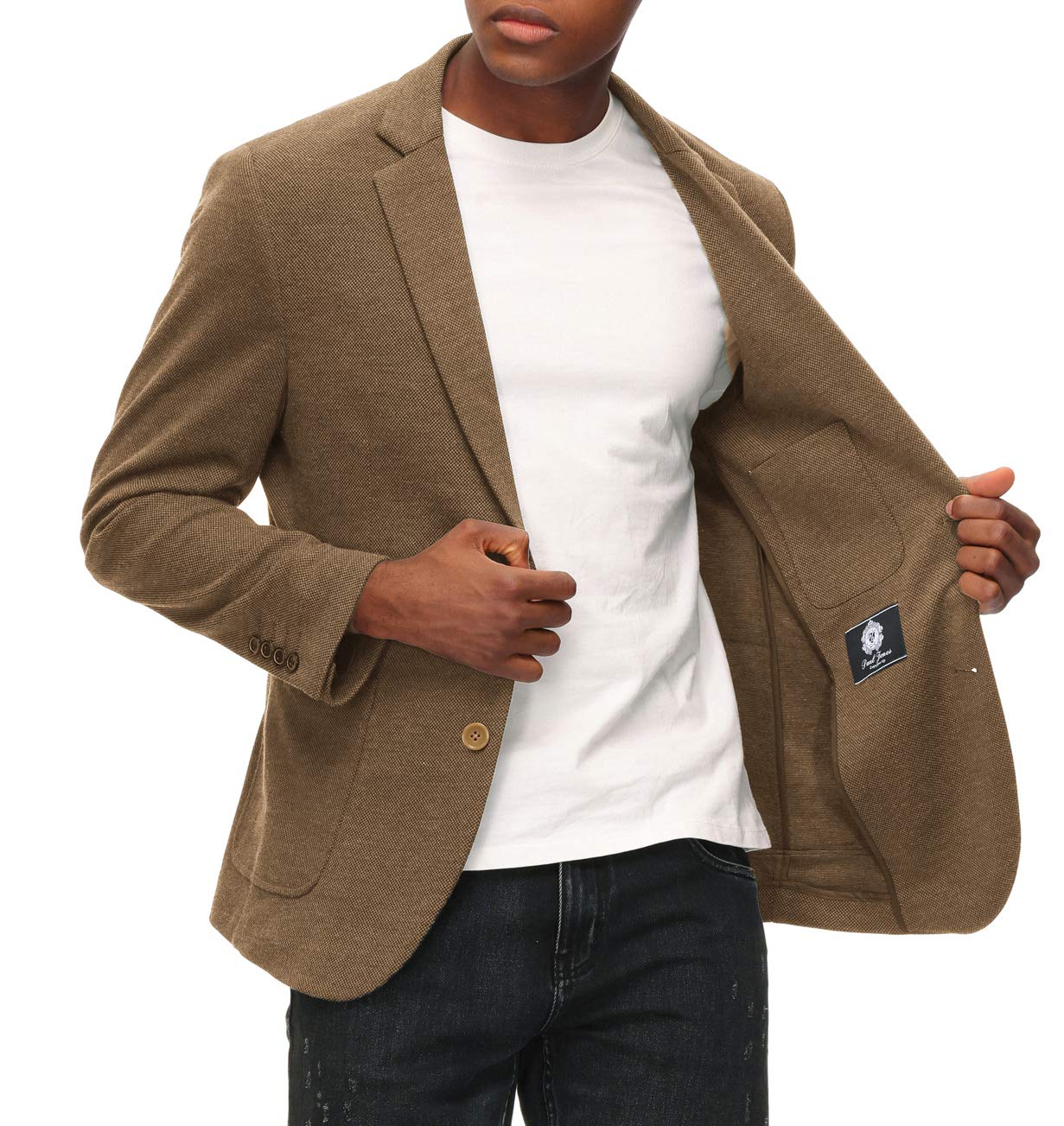 Veste Blazer Tricot Homme PJ Paul Jones - Casual Légère, Coupe Regular, Deux Boutons, Idéale Quotidien Et Bureau