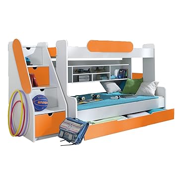 Ye Perfect Choice Bunk Bed Segan Modern High Bed Shelves Drawer