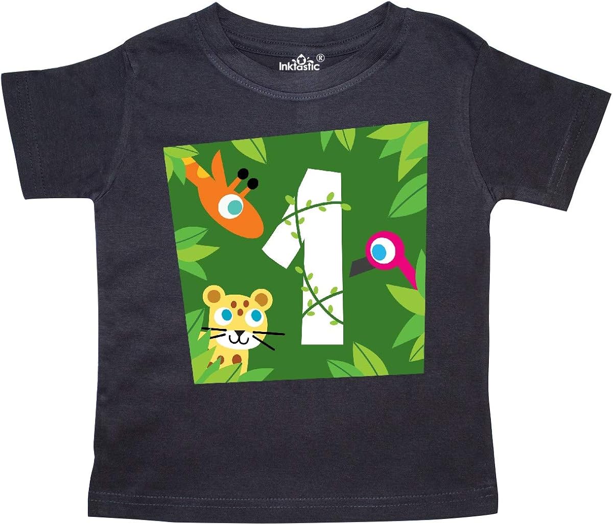 inktastic Zoo Animals 1st Birthday Toddler TShirt PBS