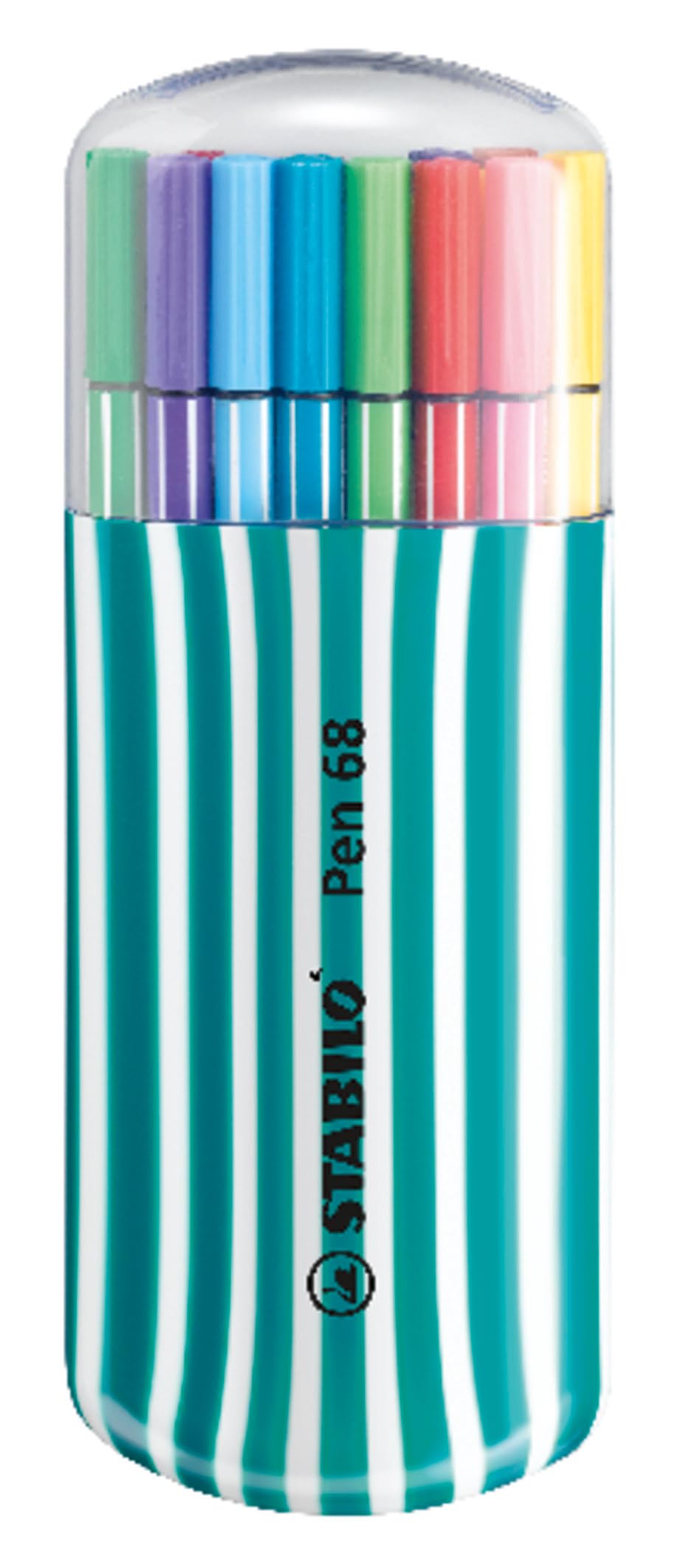 STABILO Premium Felt Tip Pen Pen 68 - Zebrui - Assorted Colours 20pc — image 1