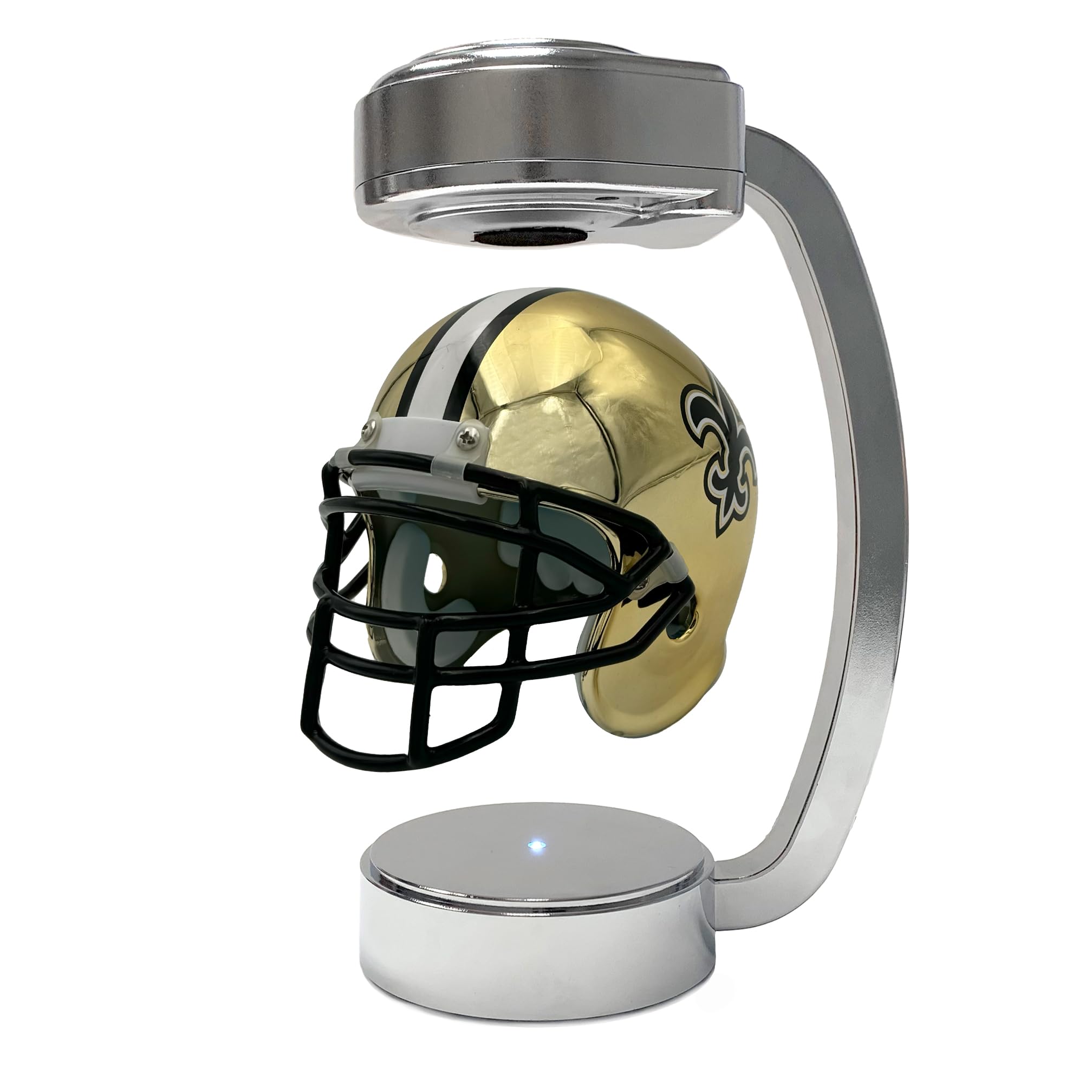 Photo 1 of NFL New Orleans Saints Mini Metallic Hover Helmet