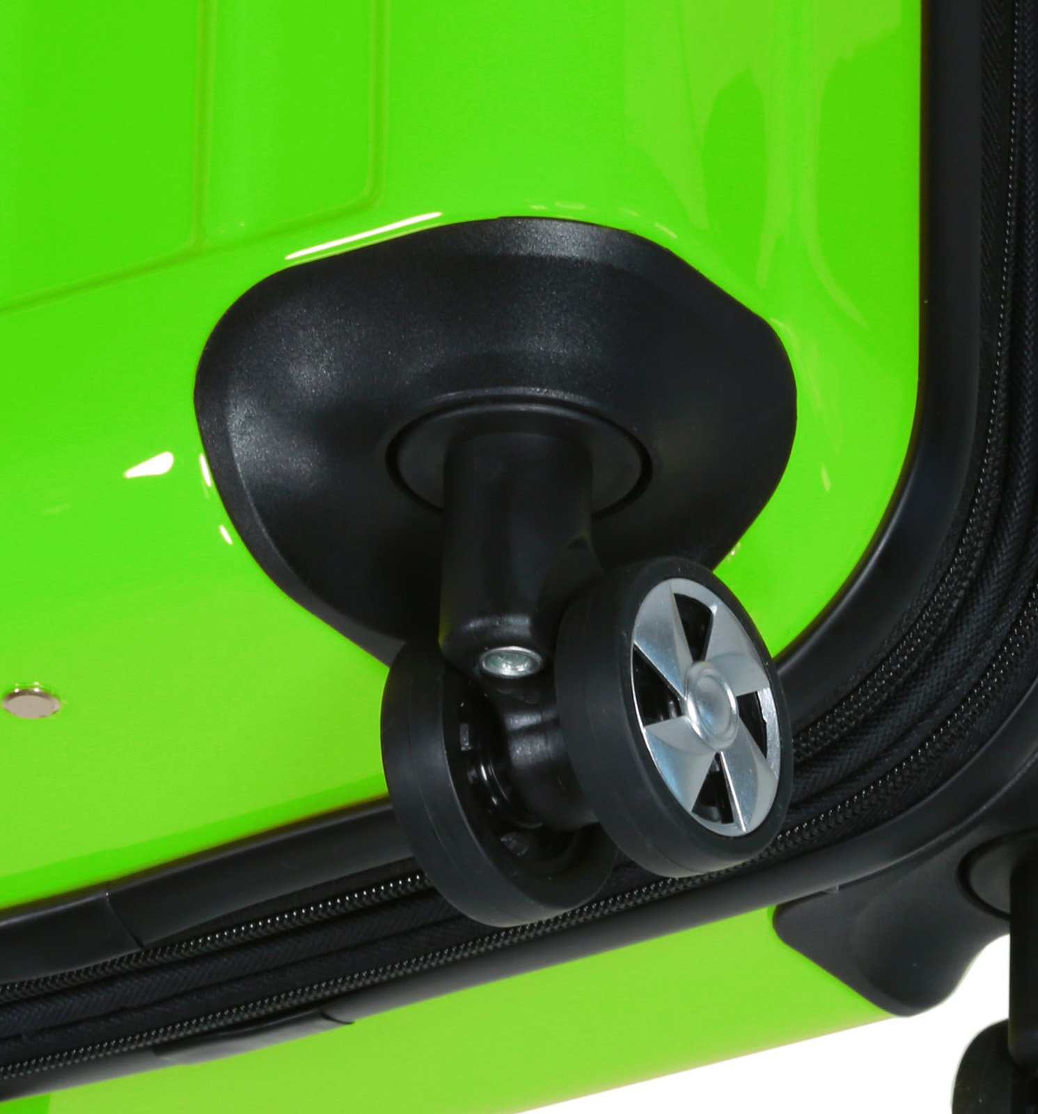 World Traveler Contour 3-Piece Hardside Spinner Luggage Set with TSA Lock, Apple Green, One Size