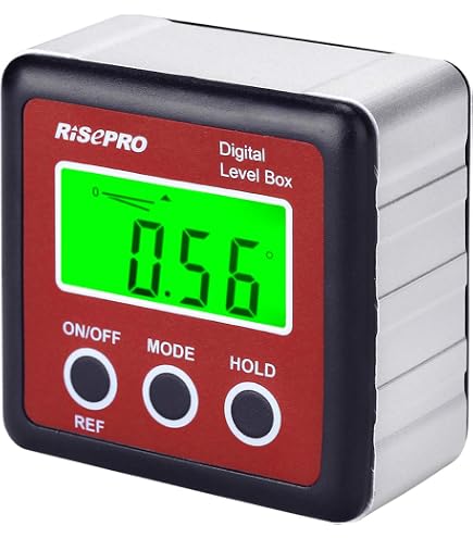 LYDODOKA Digital Angle Finder – Magnetic Mini Protractor & Inclinometer For Carpentry, Building & DIY