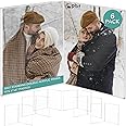 Photo Booth Frame - 4x6 Clear Acrylic Self Standing Double Picture Frame 4x6 or 6x4 Acrylic Photo Frame (6 Pack)