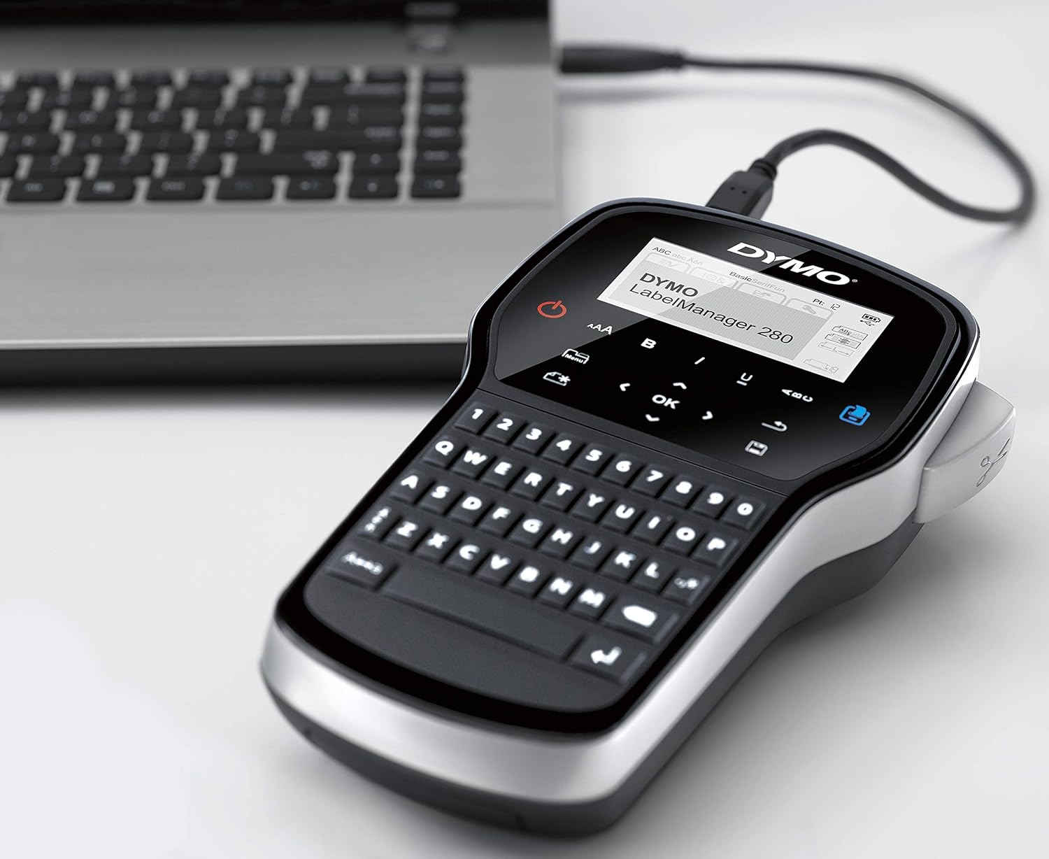 DYMO Label Maker | LabelManager 280 Rechargeable Portable Label Maker, Easy-to-Use, One-Touch Smart Keys, QWERTY Keyboard, PC and Mac Connectivity, For Home & Office Organization : Office Products