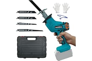 Cordless Reciprocating Saw for Makita 18V Battery,0-3000 SPM Variable Speed Brushless Sawzall Tool-Free Blade Change with 4 S