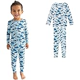 Posh Peanut Boys Pajamas - PJs for Kids Made of Soft Viscose from Bamboo, Long Sleeve Toddler PJs & Matching Boys Pajama Sets