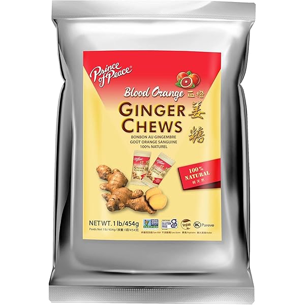 Prince Of Peace Ginger Chews Plus (paquete Variado De 2 Sabores) (3 Onzas Cada Uno) Lión