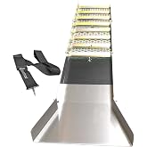 Sluice Box for Gold Mining; 50 inch Gold Prospecting Sluice; Folding Aluminum Sluice Box with Miners Moss; Large Gold Box for Gold Mining and Gold panning kit