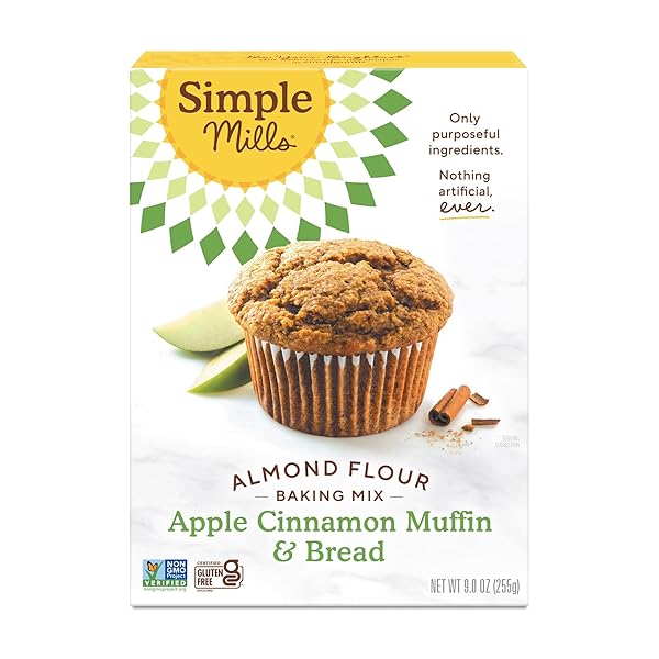 SIMPLE MILLS APPLE CINNAMON MUFFIN & BREAD MIX,...