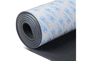 OCEANBROAD Camouflage Boat Flooring 96''x16''/23.5''/38''/47'' Strip Cut Grooves Self-Adhesive EVA Foam Sheet Non-Slip Traction Pad for Boats Decking Surfboard SUP Paddle Board Kayak