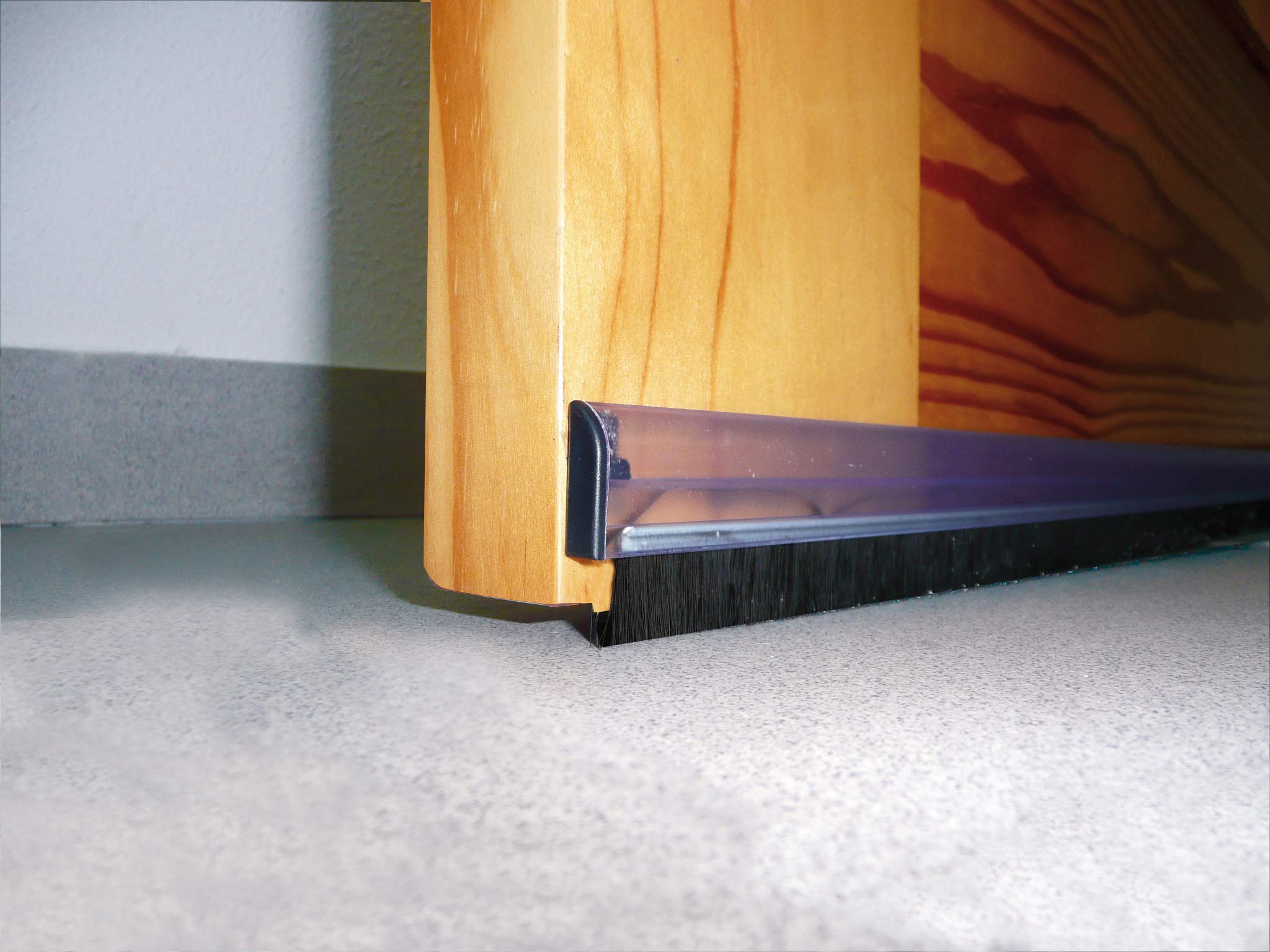 Weatherstrip PVC Fringe Adaptable 98 cm Transparent