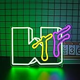 Gdbkabf Neon Sign, Neon Signs for Wall Decor LED Light Up Signs Home Decor for Gaming Room Bedroom Club Party Bar Shop USB Operated