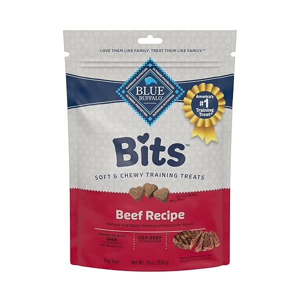 BLUE BUFFALO BITS SOFT DOG TREATS FOR TRAINING,...