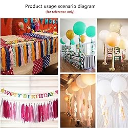 We Moment Blue Green Purple and Pink Tassel Garland
