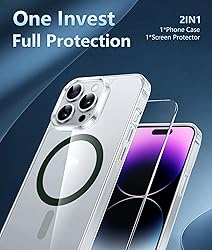 FNTCASE for iPhone 14 Pro-Max Case: Clear