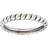 Silpada 'Belle Fleur' Twisted Stacking Ring in Sterling Silver