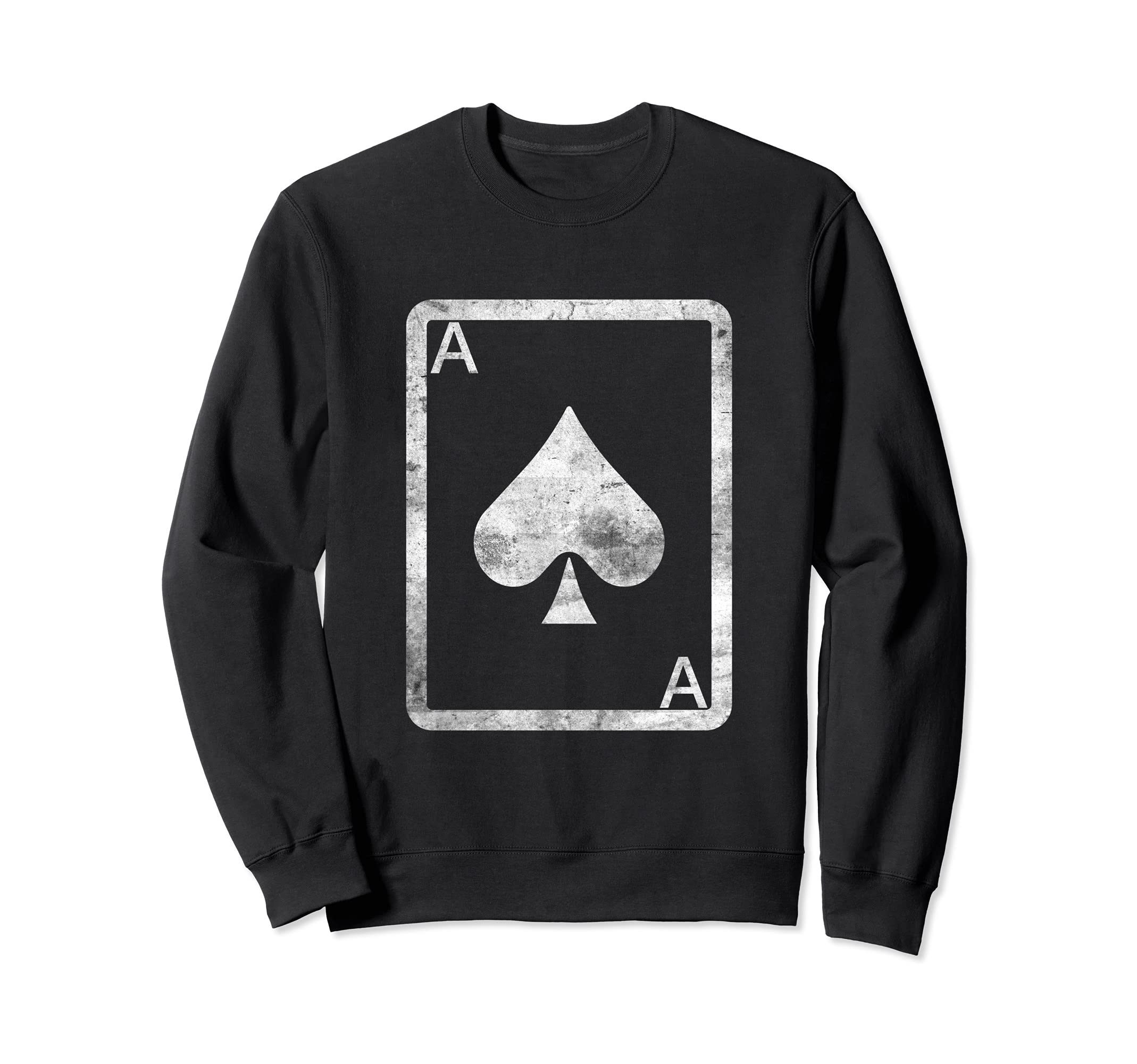 Funny Poker Card Ace Spade Design Gambling Cards Player Sweatshirt