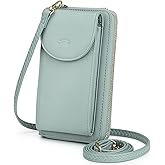 S-ZONE Small Crossbody Bags for Women Cell Phone Purse RFID Blocking Wallet Purses with Credit Card Slots