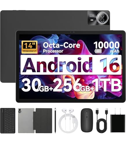 Amazon.com : TABWEE Tablet 11 Inch Android 15 Tablets T90, 1920