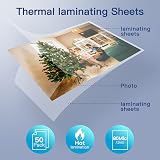 MAXDONE Premium Clear Thermal Laminating Pouches 50 Pack 3 Mil A4 A3 view 5