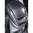 YAKANEY for Totoya RAV4 2019-2025 Gear Shift Knob Cover, Carbon Fiber Grain Interior Protective Gear Shift Trim for Toyota Highlander 2020-2025- Carbon Fiber