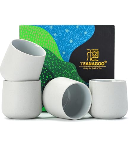 Set De 5 Tasses à Thé Japonaise En Céramique- TENMOKU 2