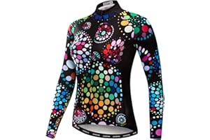 JPOJPO Cycling Jersey for Women Long Sleeve Clothing Bicycle Jacket