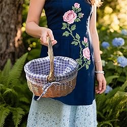 Wicker Woven Basket, Hand Woven Wicker Storage