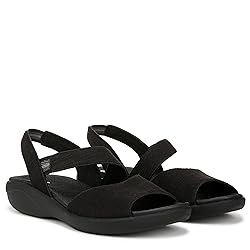LifeStride Women's Cheerful Sandal Black 8 W