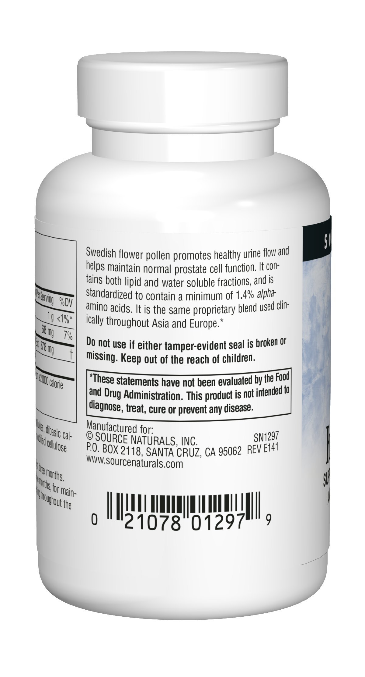 Source Naturals Swedish Flower Pollen Extract Supplement 90 Tablets