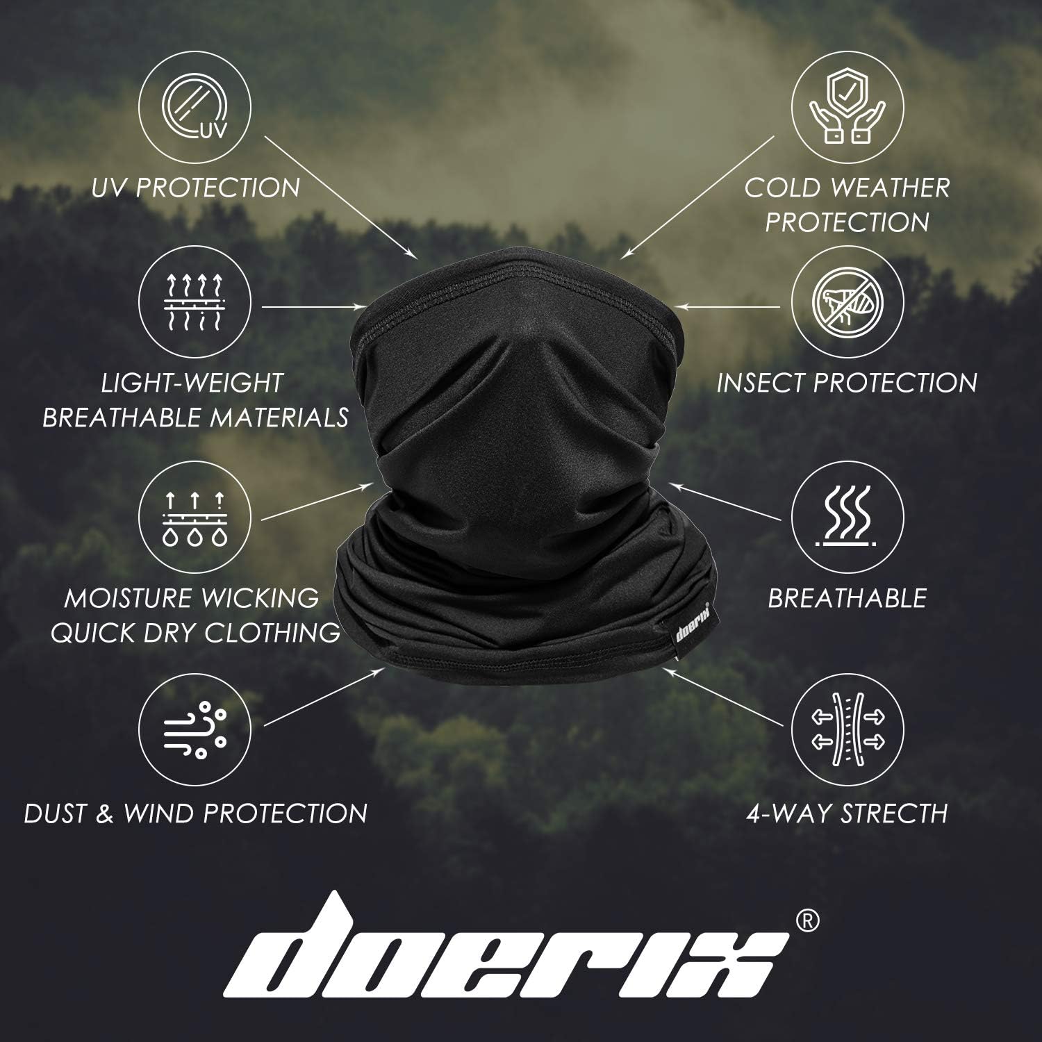 Neck Gaiter Face Mask Reusable, Cloth Face Masks Washable Bandana Face Mask, Sun Dust Protection Balaclava Face Cover Scarf Shield for Fishing Cycling at  Men’s Clothing store