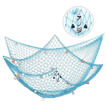 King Do Way 79inch X 59inch Mediterranean Style Fishing Nets With