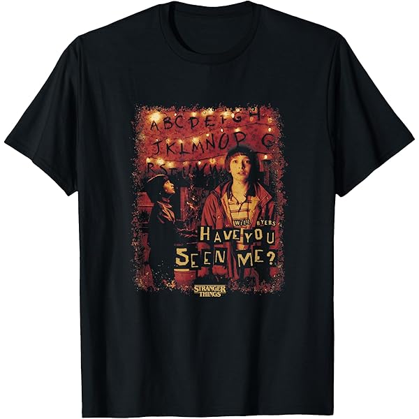 Amazon.com: Stranger Things Will Is Missing Poster T-Shirt
