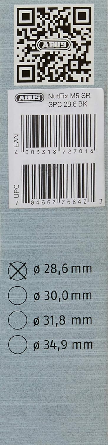 abus nutfix spc bicycle seatpost clamp