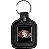 Siskiyou Sports NFL unisex-adult Square Leather Key Chain