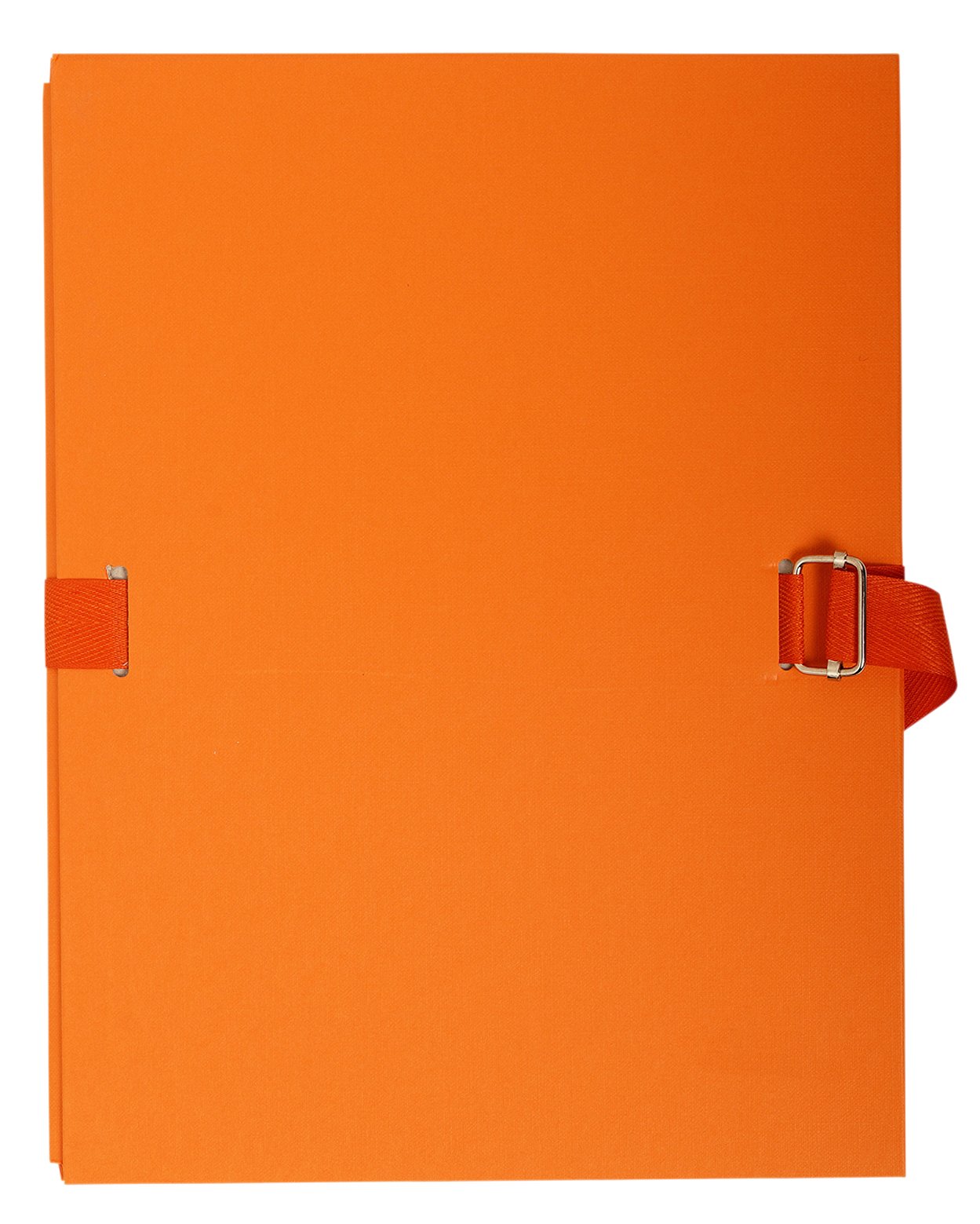 Exacompta - Ref 734E - Expanding Folder - 240 x 320mm in Size, Suitable for Storing A4 Documents, Expands Up To 13cm , Coloured Canvas with Matching Strap - Orange