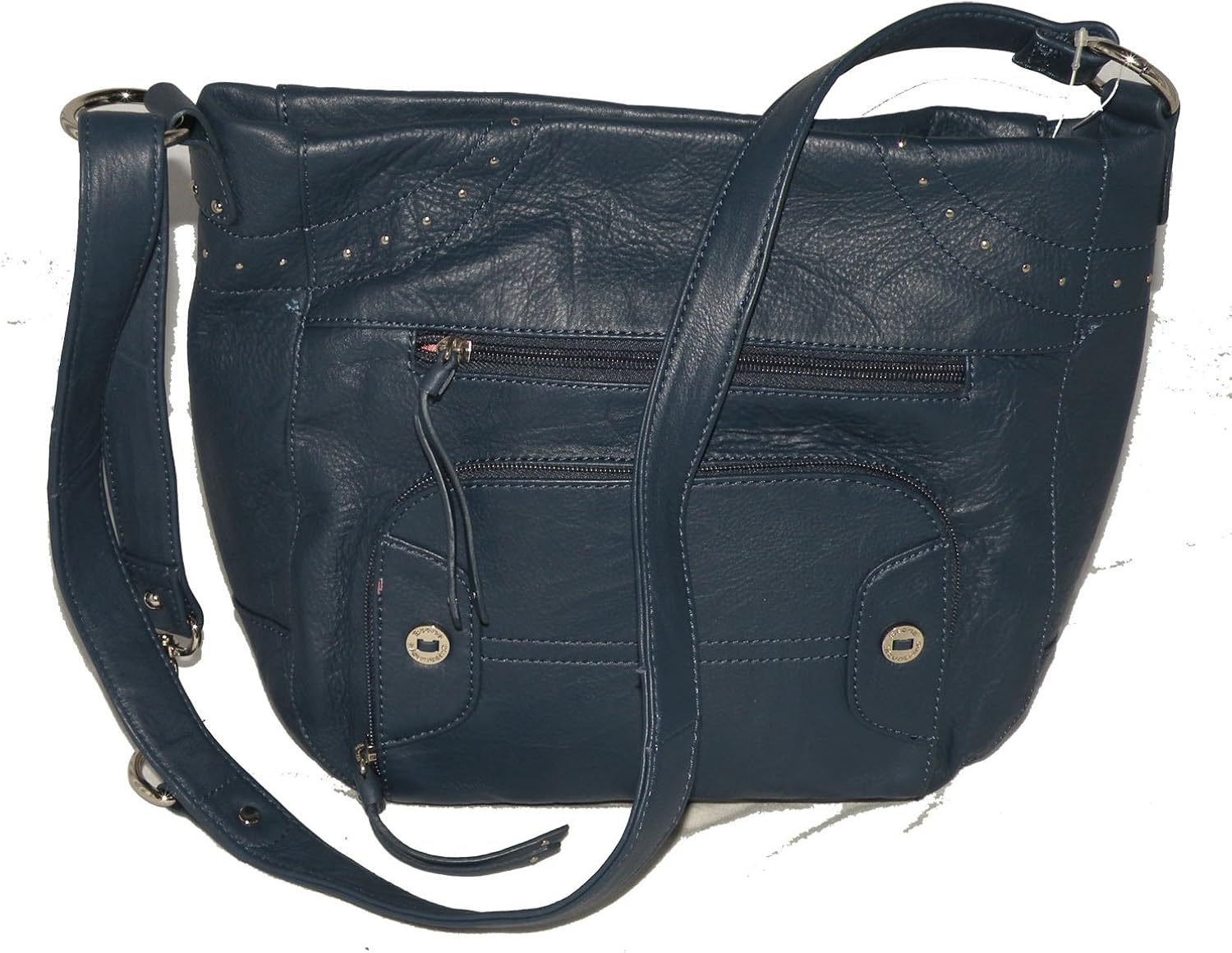 Amazon Navy Leather Handbags