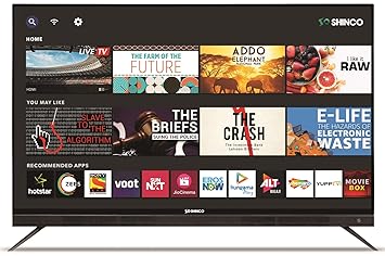 Shinco 140 cm (55 Inches) 4K UHD Smart LED TV S55QHDR10 (Black) (2018 model)